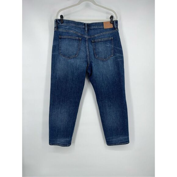 J. Crew Straightaway High Rise Straight Leg Button Fly Loose Fit Jeans size 32 - Picture 2 of 7